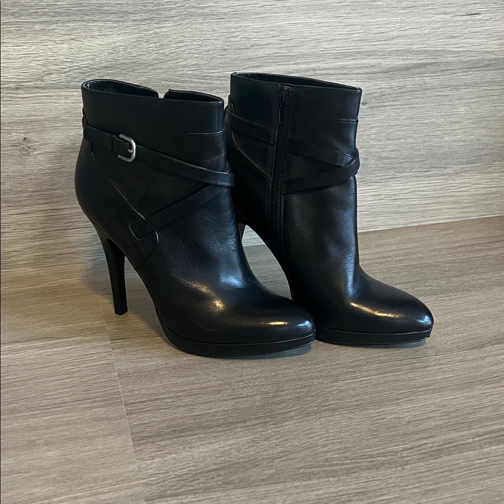 Nine West Black Heeled Boots